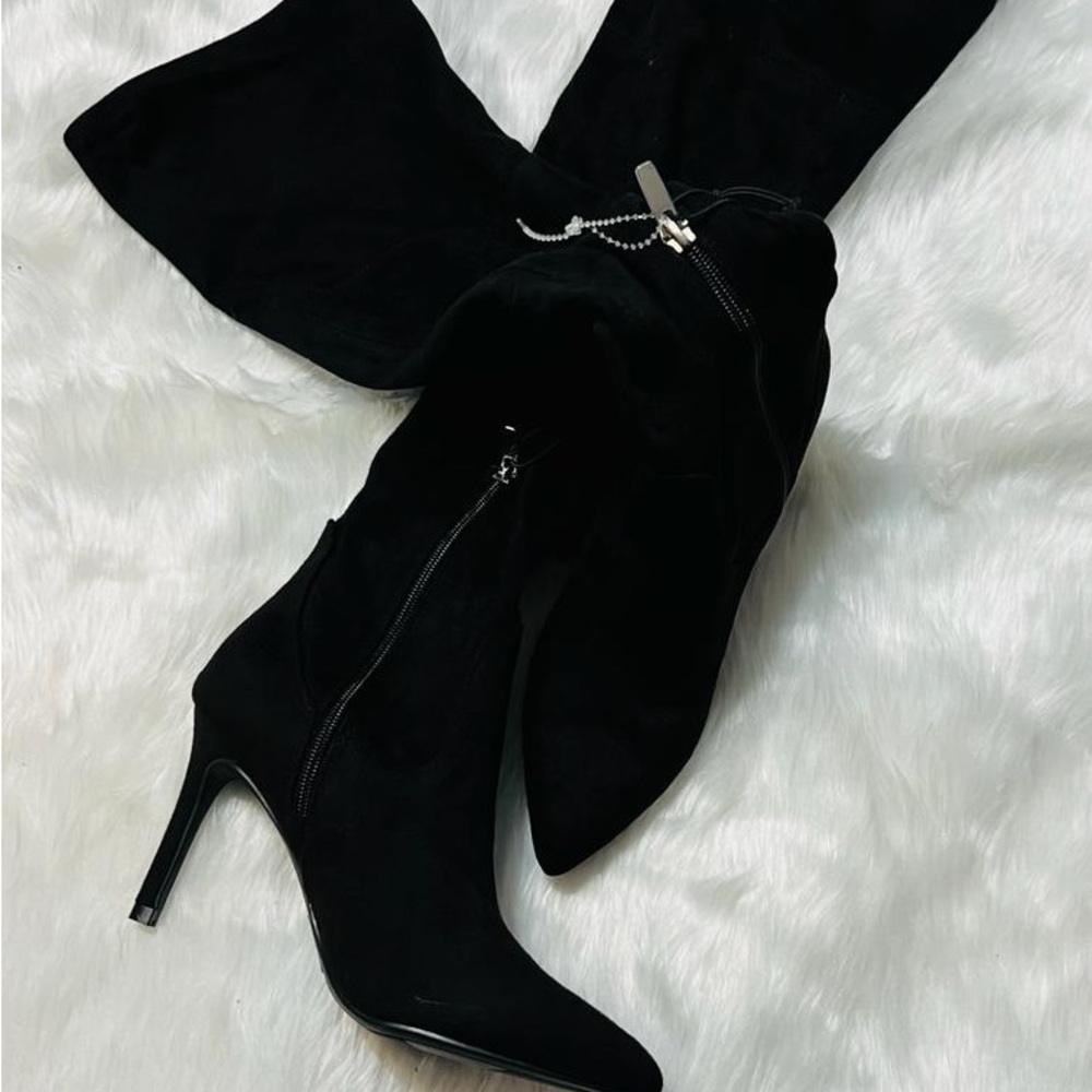 Marc Fisher High Suede Boots and Heel
